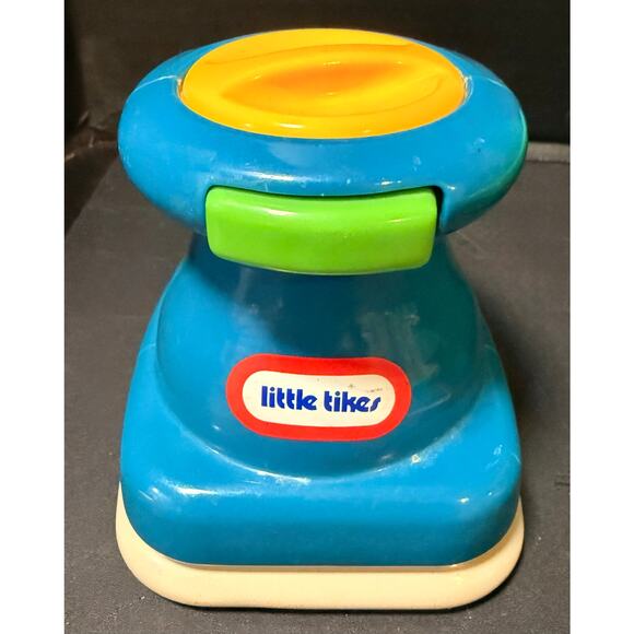 Vtg Little Tikes Hammer Straight Edge Hand Saw Wrench pliers Pretend Tool box - Picture 9 of 11